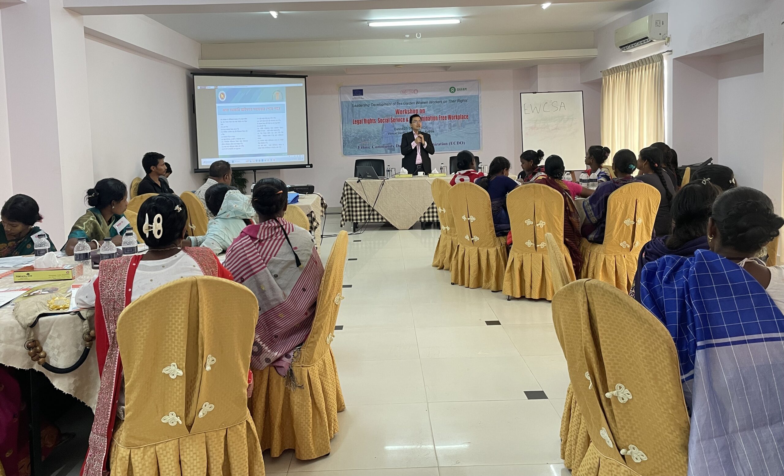 Two-day long workshop for tea Garden women workers in Sylhet